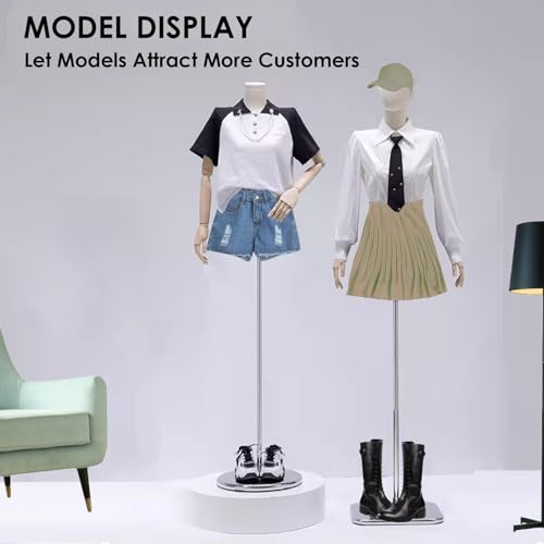 Magasin de vêtements support de présentation rond blanc