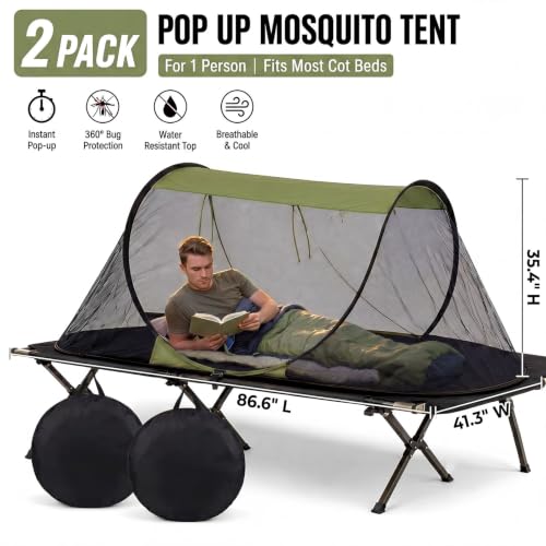 Pop up mosquitero para camping 2 personas 2 unidades miniatura 2