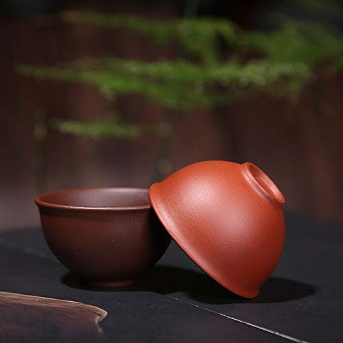 Miniatura 2 de Ailife 2 Unids Set Crudo Mineral Púrpura Arcilla Tazas De Té Hecho A Mano Cerámica Taza China Kung Fu Drinkware Pequeño Té Taza De Agua Oficina