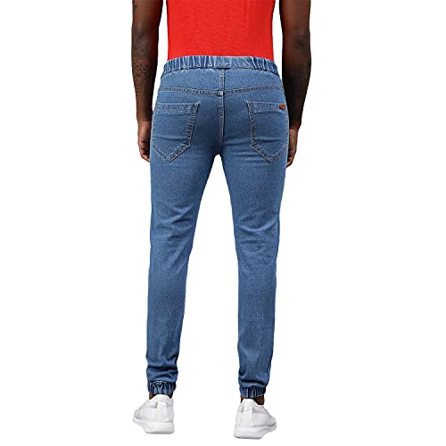 Image of Urbano Fashion Men's Printed Jogger Jeans Slim Fit Stretch