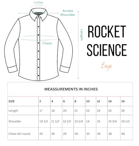 Image of Rocket Science Boy's Casual Regular-Fit Cotton Checked Long Sleeves Shirt.