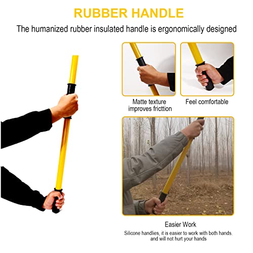 Image of 30 Feet Tree Pole Pruner, Durable Tree Trimmers Handle, Manual Branches Trimmer for Garden Tools Loppers Hand Pole Saws Extendable Height with Knives and Storage Pocket