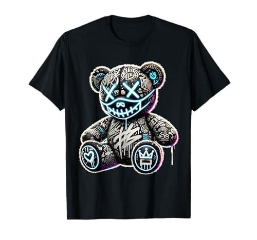 Graffiti Bear Urban Street T-Shirt