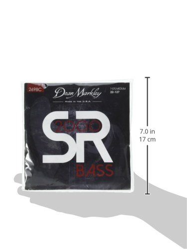 Dean Markley Sr2000 Bass Strings 2698C Custom Nickel Plated Bass Guitar Strings, 7-String , 22-127, Medium #TOP1