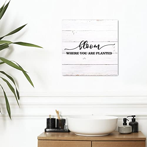Bloom Where You Are Planted tableau chrétien Evans1nism maison et salon - 6