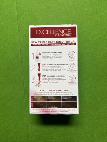 Image of L'Oreal Paris Excellence Creme Triple Protection Hair Color, Dark Chocolate Brown [G15] 1 ea