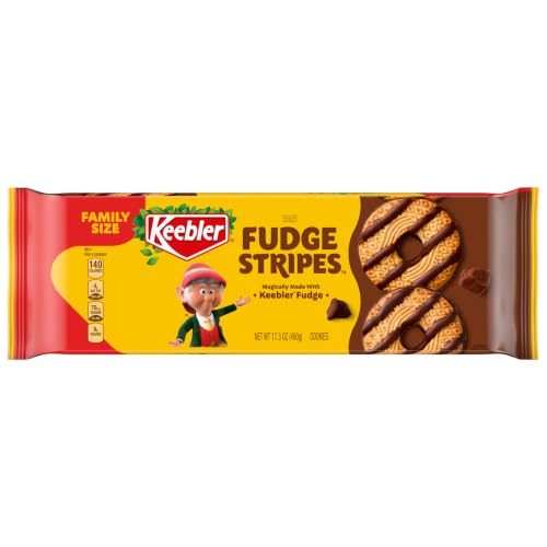 Keebler Fudge Stripes Cookies, Keebler Fudge, Family Size, 17.3 Oz