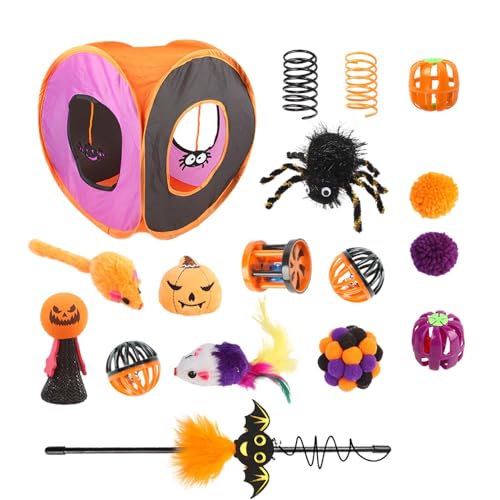 Station de jeux pour chats : jouets pour chats, jouets pour chats | Jouet interactif pour chats, jeu de jouets tunnel pour chats, initiateur de chaton à canal...