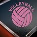 VOLLEYBALL Pink Decal Truck Bumper Window Vinyl Pink Sticker