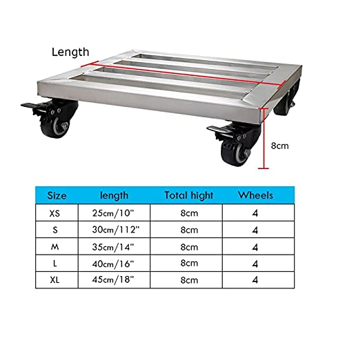 Support à roulettes pour pots de fleurs de 45 cm évitant le mal de dos - 5