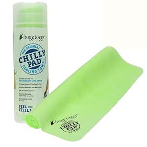 FROGG TOGGS Chilly Pad, Instant Cooling Towel, long lasting, reusable, Sports and Outdoors Poly Vinyl Alcoho Neck Towel 33×13, Hivis Lime Green