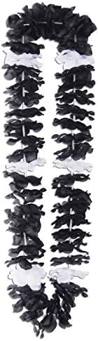 Silk 'N Petals Elegance Lei (black & white) Party Accessory (1 count) image 4