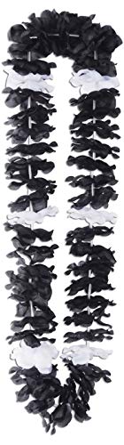Silk 'N Petals Elegance Lei (black & white) Party Accessory (1 count)