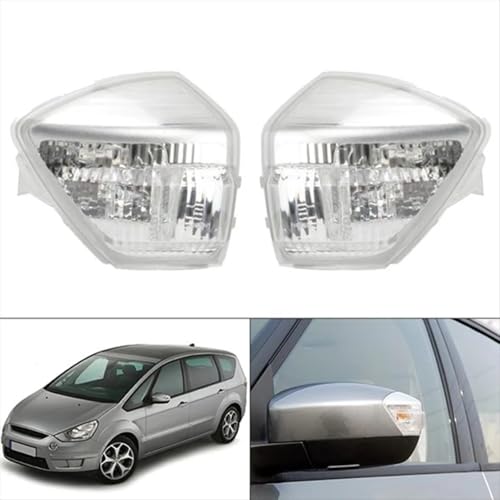 Accesorios para coche Ford C-Max cubiertas de espejo con hueco intermitente resistente 5