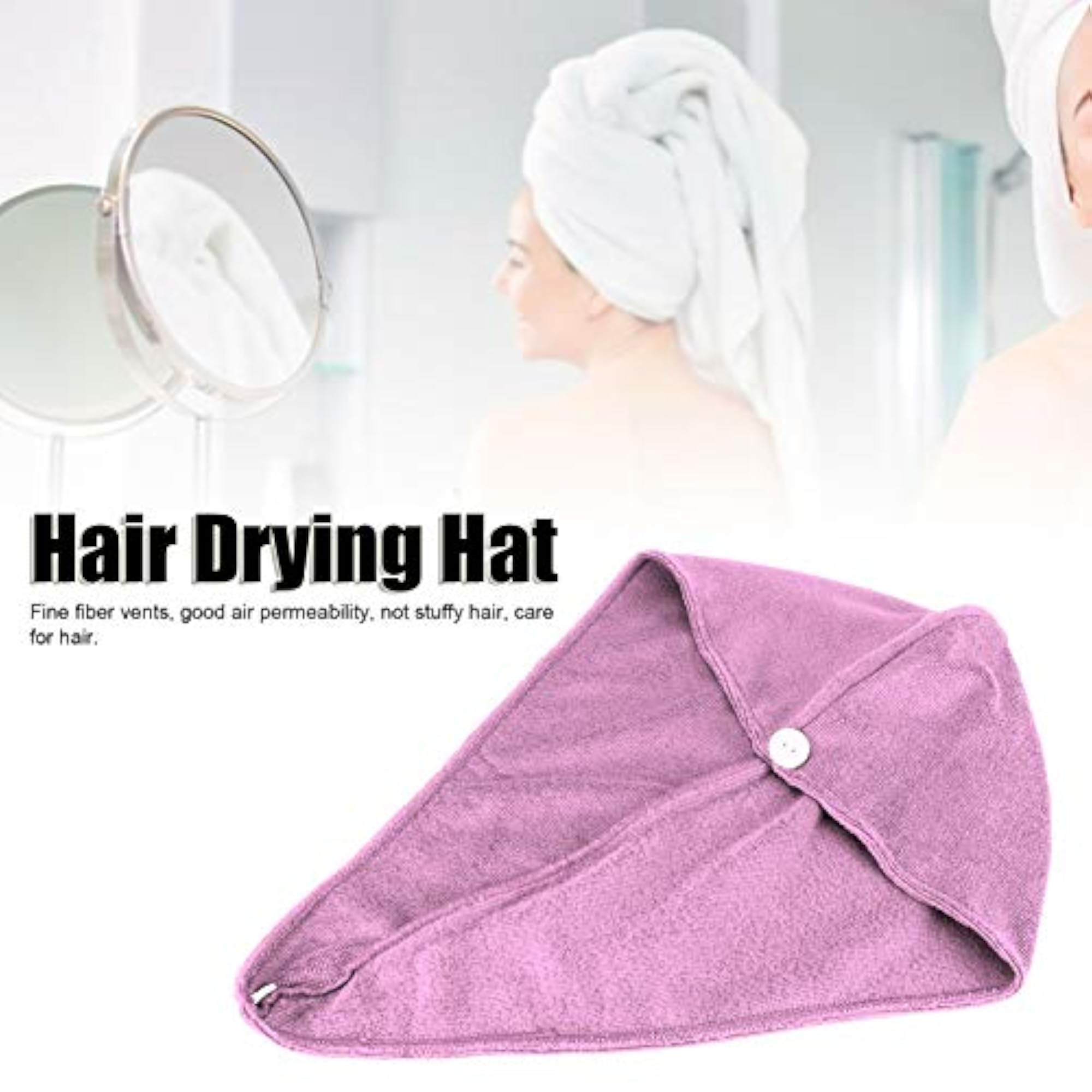 Microfiber Hair Drying Hat, 5pcs Travel Set