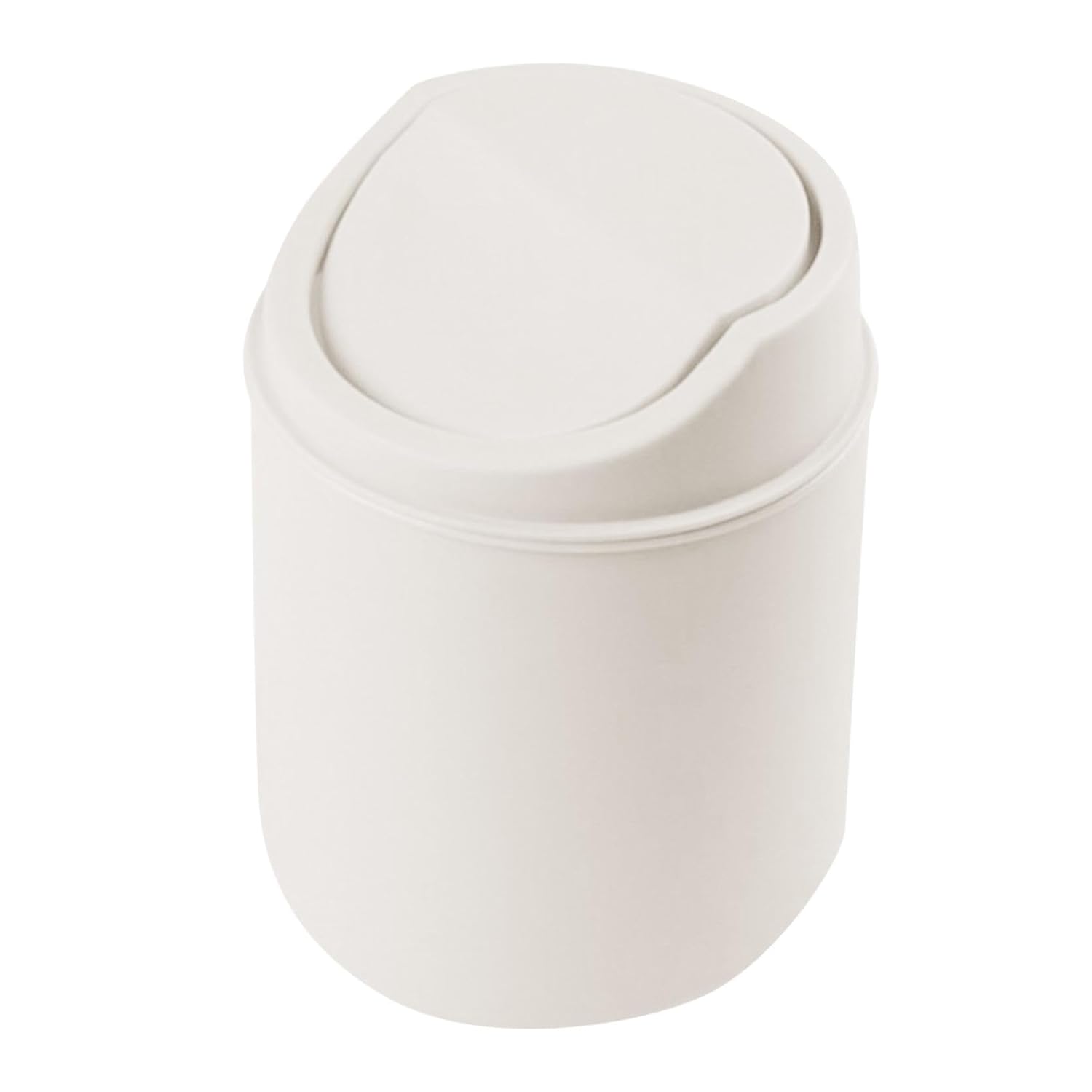 Mini Desk Trash Can with Lid Stylish Countertop Trash Bin Plastic Waste Garbage Can with Swing LidTable Waste
