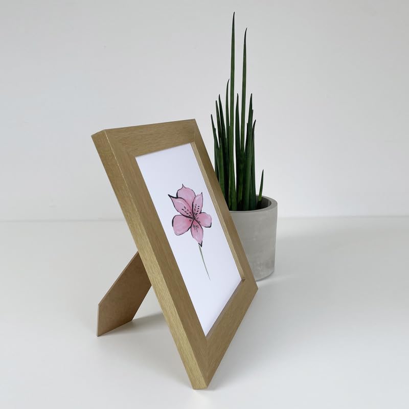 Aryllis A5 Photo Frame, Gold, Manufactured in the UK, Freestanding Picture Frame Fitted with Real Glass - *Choice of Colour & Size* - Image 2