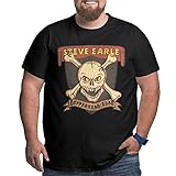 Steve Earle Copperhead Road Shirt Men's Casual Fashion Large Size Round Neck Short Sleeve T-Shirt Top Black Black 5X-Large