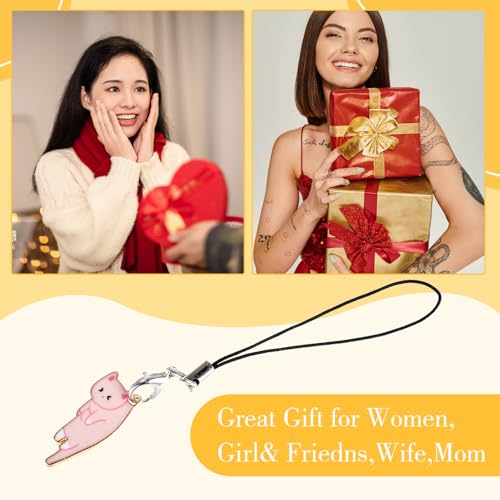 Mabor 6 Pcs Cat Phone Charm Aesthetic Cell Phone Charm Kawaii With Handmade Cute Hanging Pendants Decor Hanging Cat for Backpack, Wallet, Keychain Pendant - Image 2