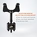 Armor All Phone Mount for Car, Rear View Mirror Phone Holder, 360° Rotatable, Adjustable Telescopic Arm, Car Phone Holder for iPhone, Samsung, & All Cell Phones Between 2.5” in – 3.7” in. Wide