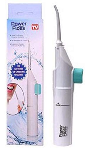 Image of SAFERSKY Water-Jet Flosser Air technology Cords Speed Dental Care Tooth Pick Power Dental Cleaning Whitening Teeth Kit Power Floss Air Powered Dental Water Jet (White)