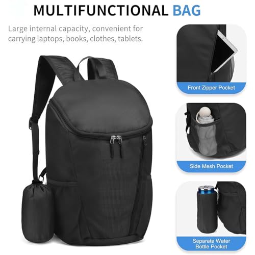 Mochila Deportiva Plegable Ligera Azul miniatura 7