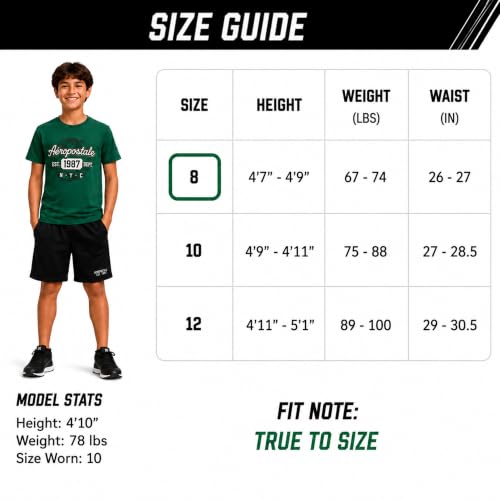 Image of AEROPOSTALE Boys Shorts Set 4 Piece Shirts & Mesh Basketball Shorts | Soft Breathable Fabric, Relaxed Fit, Quick-dry Mesh, Moves With Active Play, Layers Easily, Machine Washable
