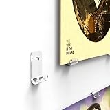 WANLIAN Lot de 30 supports muraux pour disques vinyles en acrylique - Support mural pour album vinyle et rangement - Montrez votre LP préféré (mini, transparent)