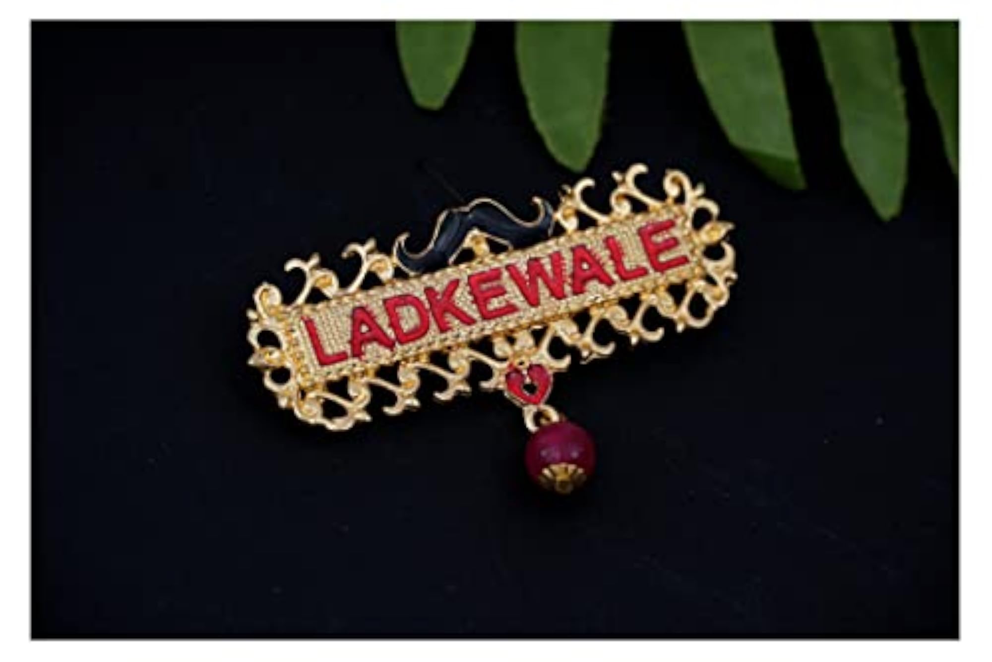 Gold Plated Pearl Wedding Brooch with Clip