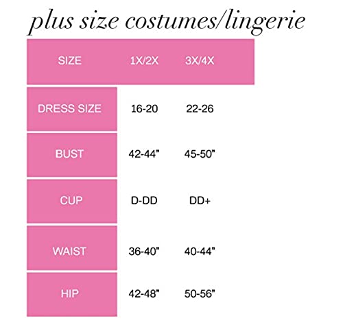 Leg Avenue Women's Plus Size Sexy Diamond Black Fishnet Mini Dress Lingerie