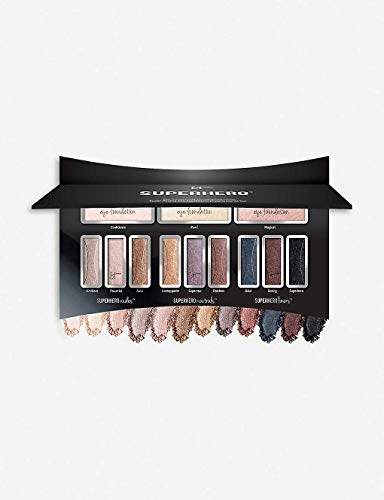IT Cosmetics Superhero Eye Transforming Anti-Aging Super Palette, IT Cosmetics Luxe Eyeshadow Palette, Super Palette includes 12 eye shadows + Heavenly Luxe No 23 Dual Ended Buff & Blend Brush