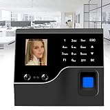 Pointeuse Pour Petite Entreprise,Machine De PréSence D'Empreintes Digitales Mot De Passe Participation Machine,Pour Employé Petite Entreprise,Pointage Automatique Du Terminal De Bureau Wifi