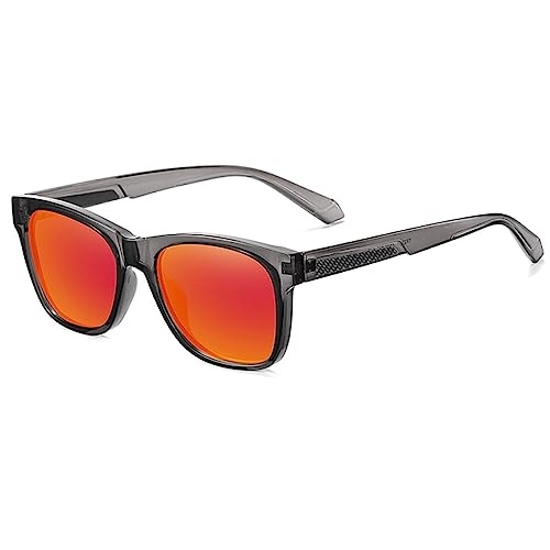 Lunettes de soleil polarisées sports de plein air rectangle homme UV400