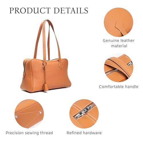 Genuine Leather Tote Bag And Handbags For Women. Top Handle Satchel Shoulder Bags Hobo Purse3