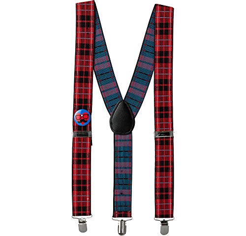 Amscan 843415 Checkered Chic Suspenders for Adults, 1 Piece, Multicolor, Standard