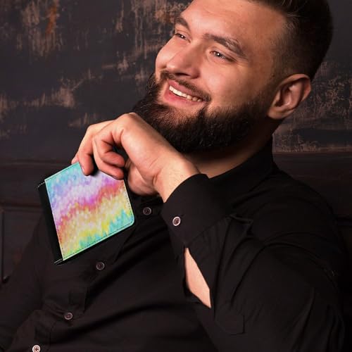 Painted Rainbow Fashion Bifold Wallets for Men Women Slim & Thin Credit Card Holder Wallet Purse4