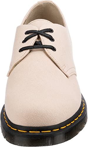Dr. Martens Unisex 1461 Loafer Flat, Warmsand Natural Canvas, 11 Us Women #TOP2