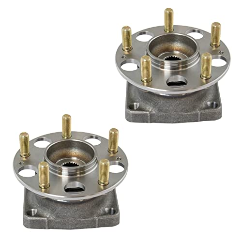 Image of TRQ Rear Left and Right Wheel Bearing and Hub Assembly Set 2 Piece Compatible with 20-22 Honda HR-V AWD 17-18 HR-V EX-L EX 2019 Touring EX-L EX AWD 2016