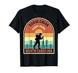 Goose Creek State Park North Carolina Retro Hiking T-Shirt