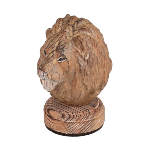 �_���g��(Dulton) �ؐ��I�u�W�F LION �������`�[�t ����163mm ��90mm ���s125mm Y-0740LI WOODEN ANIMAL HEAD LION