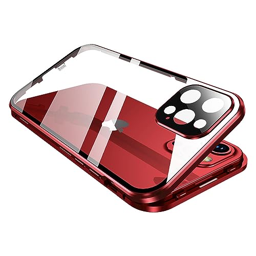 bNt iPhone13Pro P[X SʃJo[ Jی tJo[ KXtBt }Olbg iPhone13 Pro ʃP[X 360 KXP[X A~ op[  NA (13Pro, )