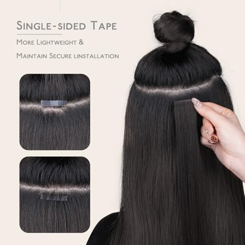 Image of WENNALIFE Single-Sided Hair Extension Tape Roll, 12 yd x 0.3 in