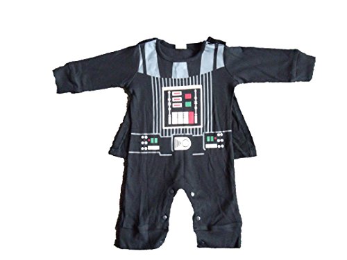 Traje infantil inspirado en Darth Vader. 0-6 meses