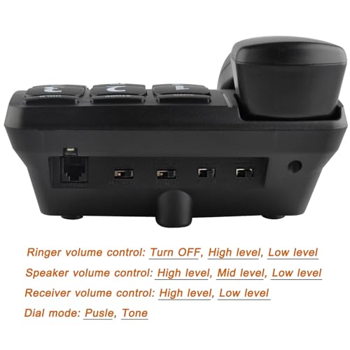 Teléfono Fijo con Botones Grandes y Volumen Amplificado miniatura 5