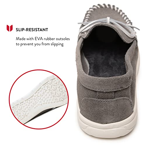 Image of Minnetonka Scout - Women's Suede Loafers Designed for Everyday Wear - Made with Soft Suede Leather, Memory Foam Insoles and Midsoles, and Rubber Outsoles