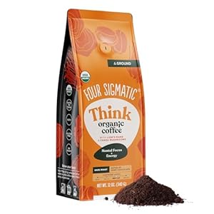 Four Sigmatic Focus Mushroom Coffee | Organic Ground Coffee with Lion’s Mane Mushroom and Chaga for Better Focus and Immune Support | 12oz Bag