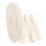 IDONGCAI Beige Delicate Thin Lace Ribbon Lace Trim DIY Sewing Trim for Fabric Garment Accessories DIY Lace Material 0.47'' Wide 25yards/lot (3#)