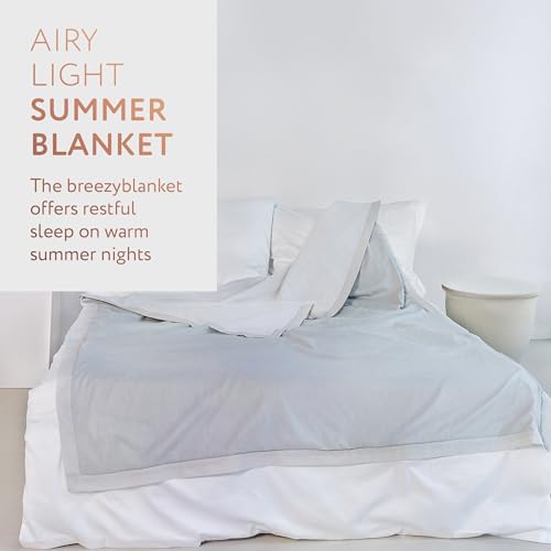 Manta de verano de algodón de 3 capas RELAXOUND Breezyblanket acabado Gris 4