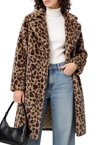 10 Best Faux Fur Coats for Women That Exude Effortless Chic 9 Women's Faux Fur Teddy Fleece Longline Jacket
