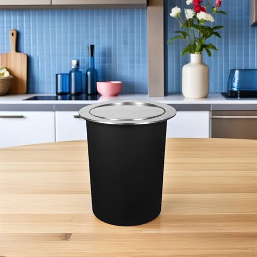 Bote de basura de cocina Toyvian acero inoxidable con tapa abatible miniatura 6